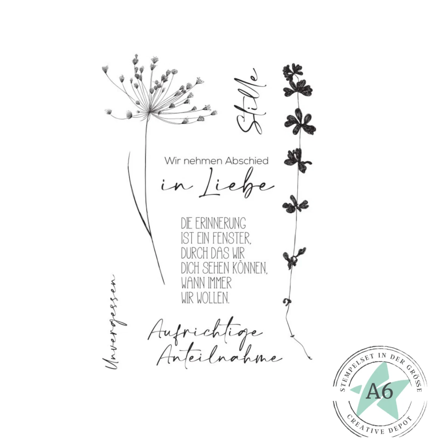 Creative Depot: Stempelset - Anteilnahm