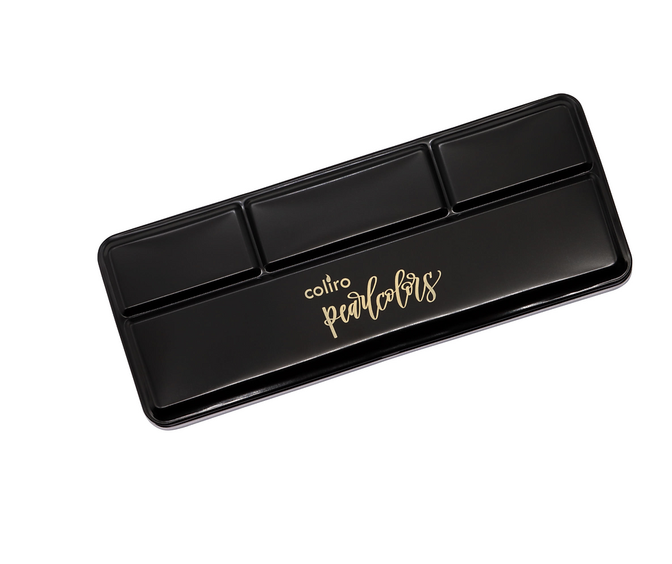 Coliro: Blechkasten für 12 Pearlcolors, schwarz
