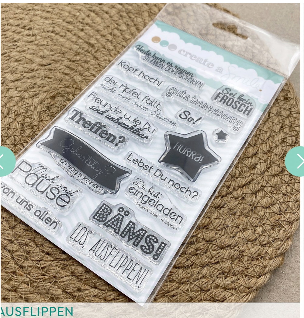 create a Smile Clear Stamp A6 Ausflippen