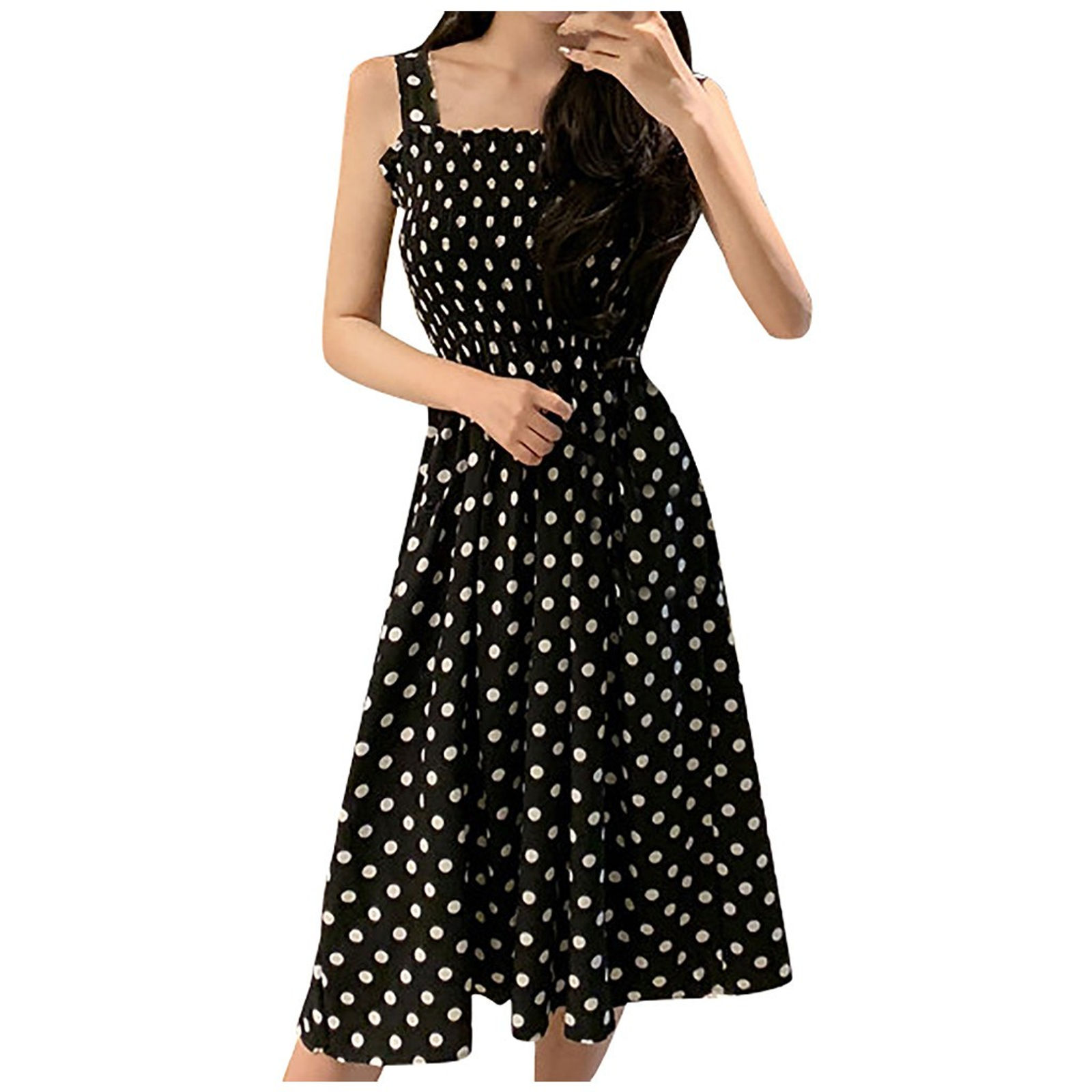 Vestido de Bolinhas Preto