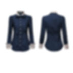 Thumbnail: Blusa Social Feminina Azul Marinho