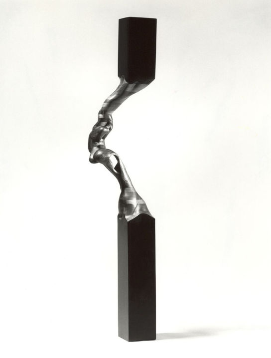 larry a davis art asque tower by ladavisart los angeles exotic hardwood and cast bronze sculpture mixed media art