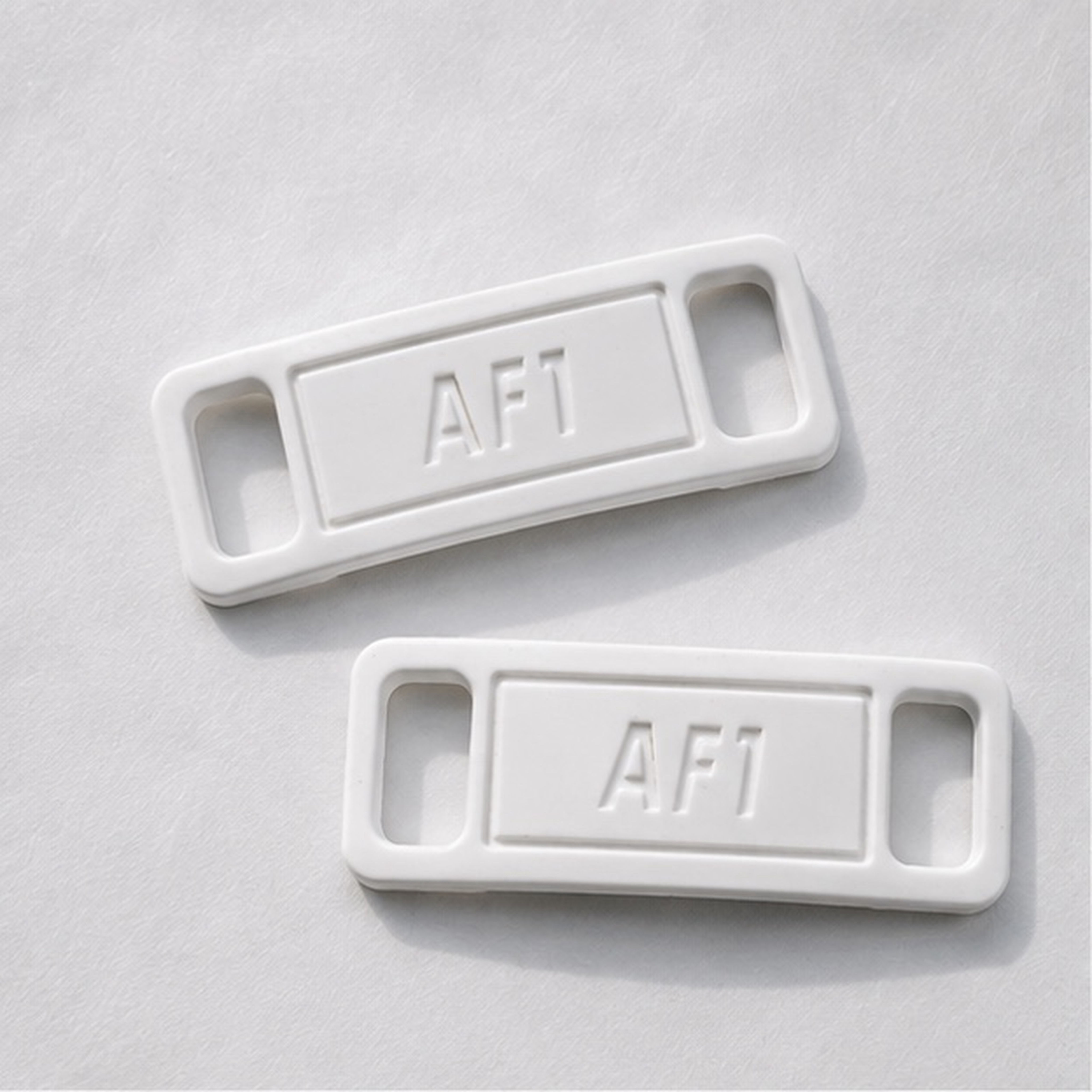 White AF1 Buckles