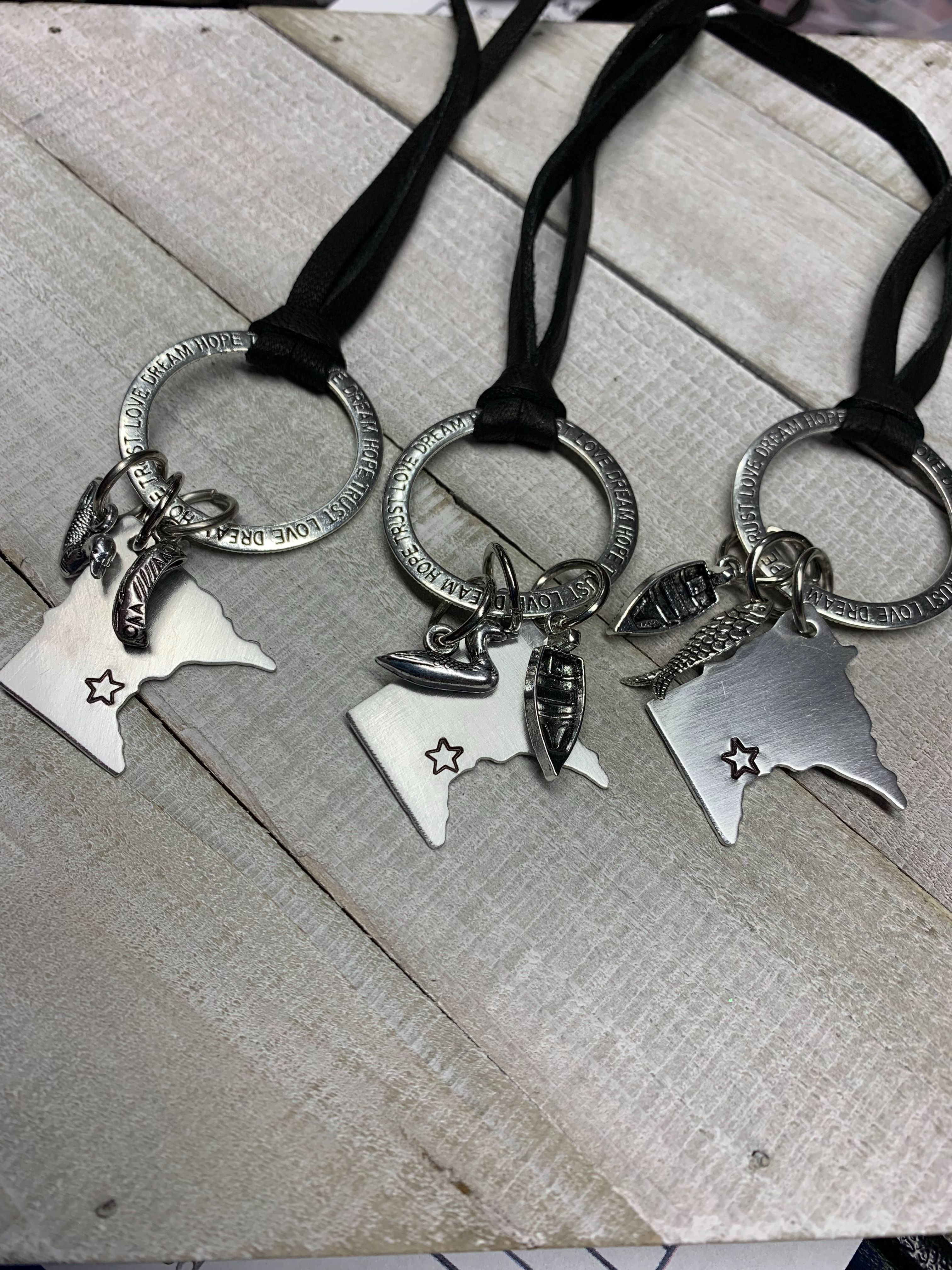 Minnesota State charm necklace