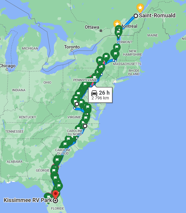 Plan de route 