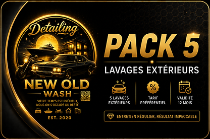 Pack 5 lavages extérieurs