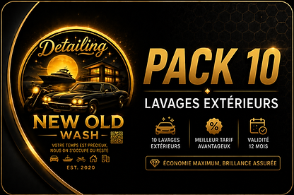 Pack 10 lavages extérieurs
