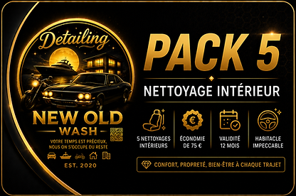 Pack 5 lavages intérieurs