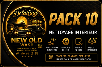 Pack 10 lavages intérieurs
