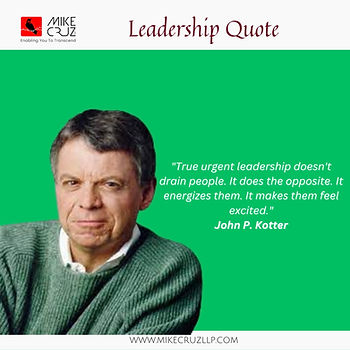 Leadership Quote by John P. Kotter