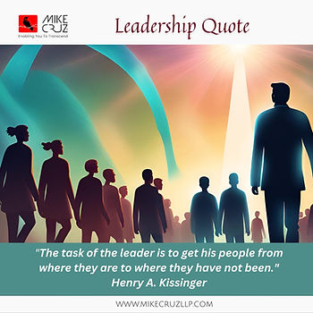 Leadership quote from Henry Kissinger