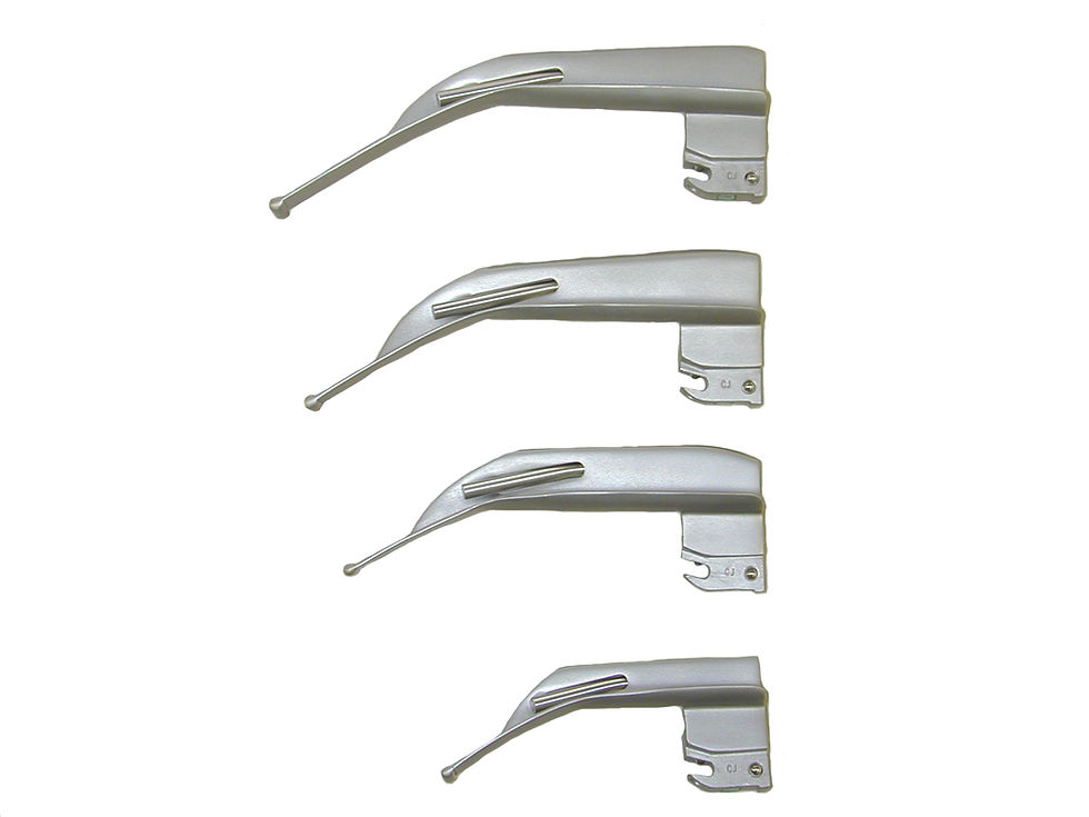 Macintosh English Channel Fiber Optic Laryngoscope Blades