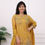 Thumbnail: Mulchanderi Sharara Set In Yellow