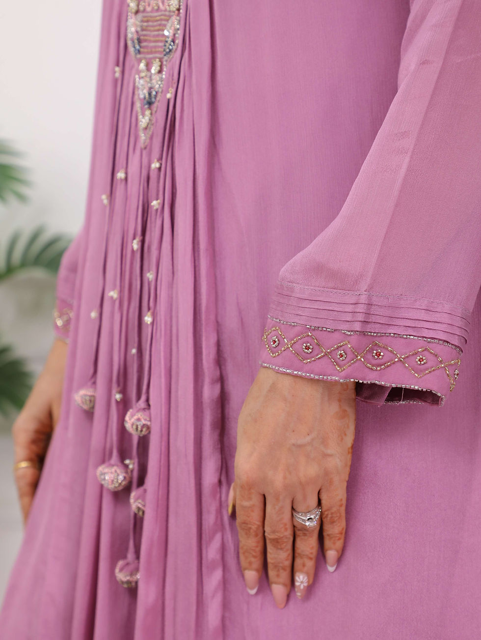 Thumbnail: Pure Chinon Crepe 3pc Set In Lilac