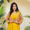 Thumbnail: Yellow Jacket Draped Dress