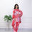 Thumbnail: Pink Bloom Applique Cotton Farshi Salwar Suit