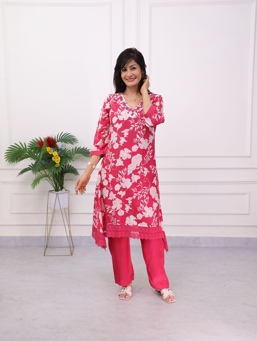 Thumbnail: Pink Mulsilk Set
