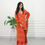 Thumbnail: Bandhani Orange Crepe Gotapatti Sharara Set