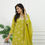 Thumbnail: Bandhani Green Crepe Gotapatti Sharara Set