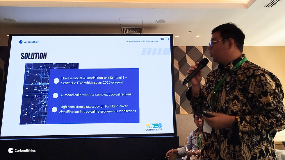 CarbonEthics team explain about solution on LULC data