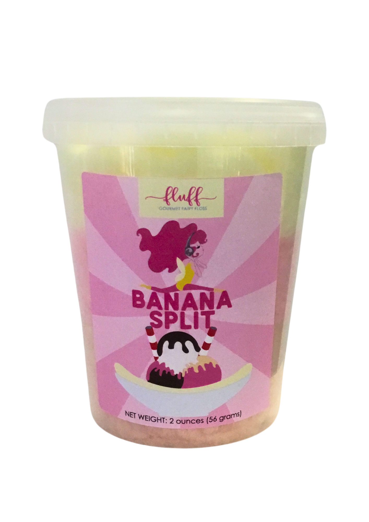 Banana Split Cotton Candy