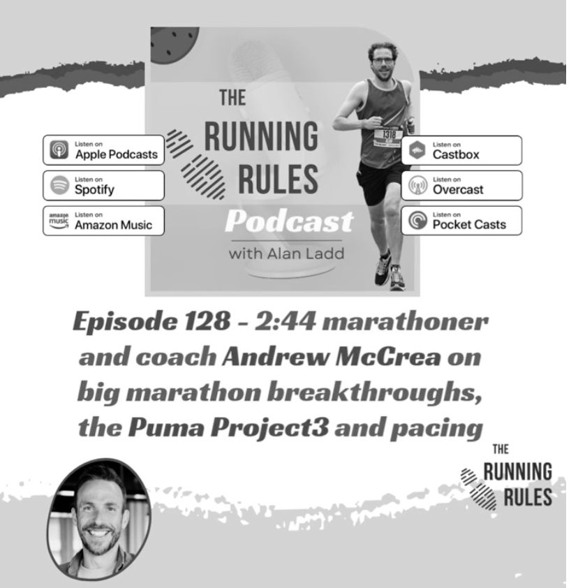 a guest on 'the running rules' podcast