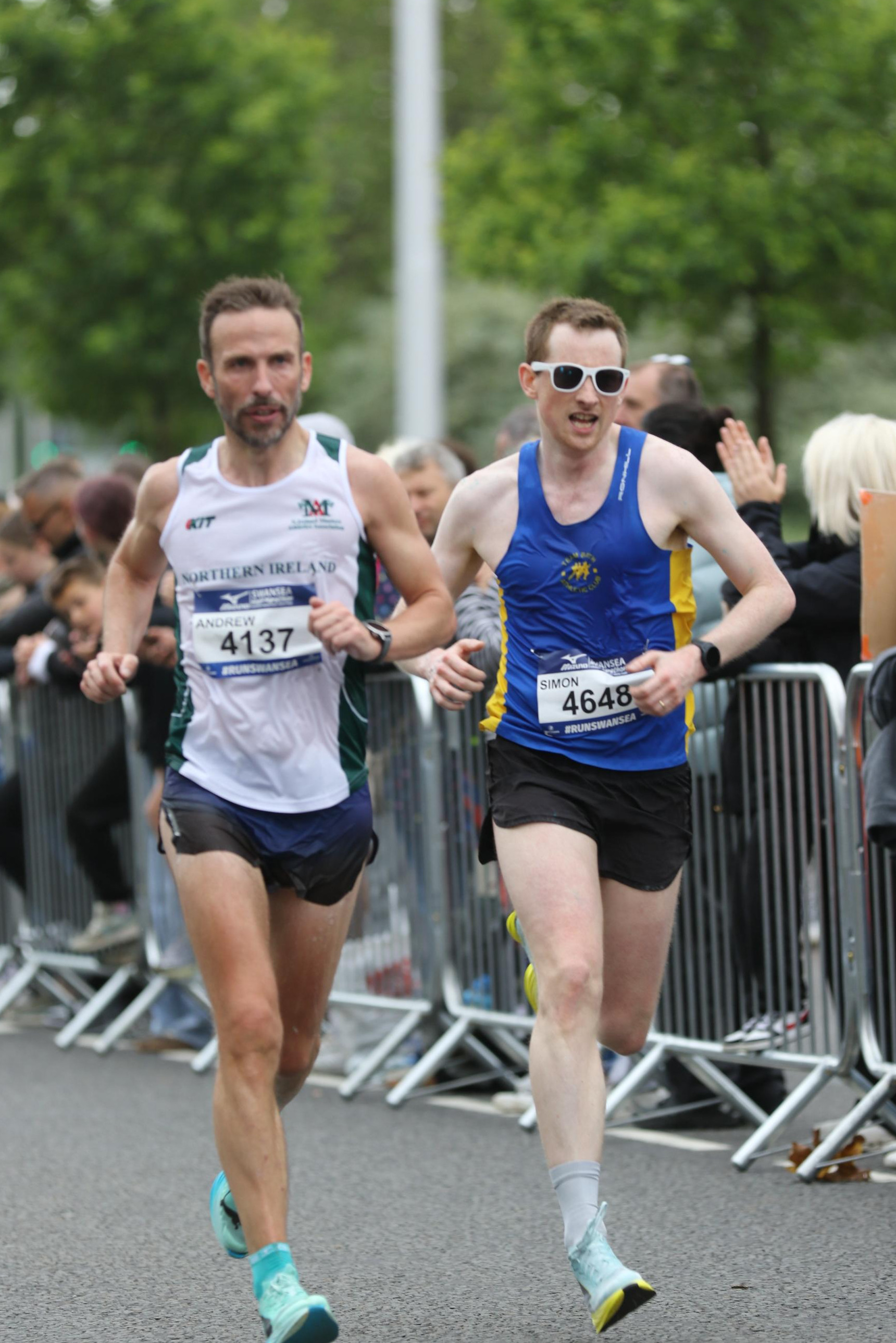 First time representing NI Masters at Swansea Half Marathon