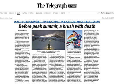 Shuvam Chatterjee Ronnie, Shuvam Chatterjee, Mountaineer Ronnie