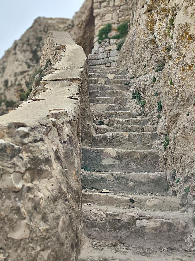 Ein Stück Treppe auf den Jugurtha