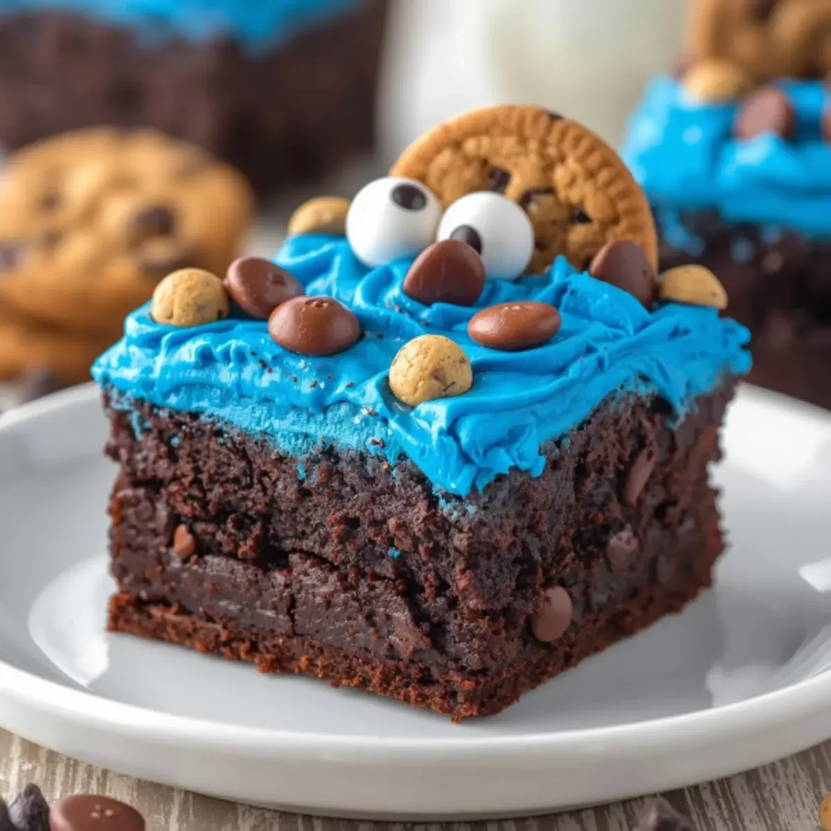 Cookie Monster Brownie