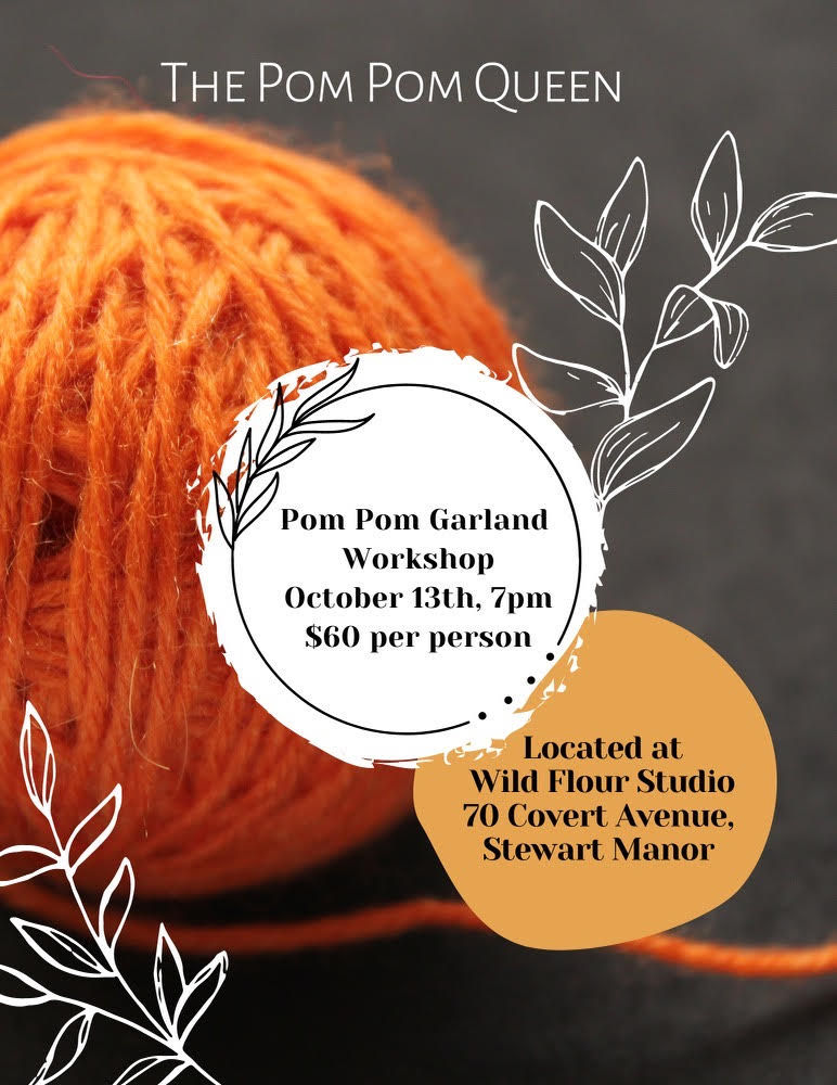 Fall Pom Pom Garland Workshop