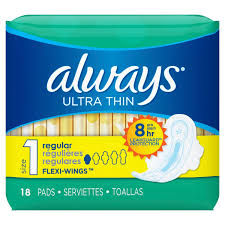 Always Ultra Thin Regular - sold per individual pad