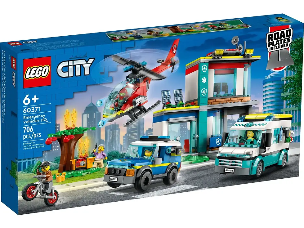 Lego 60371 Hoofdkwartier van hulpdienstvoertuigen