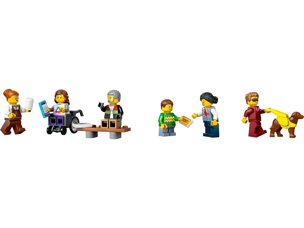 Miniatura: LEGO 60423 Stadstram en station