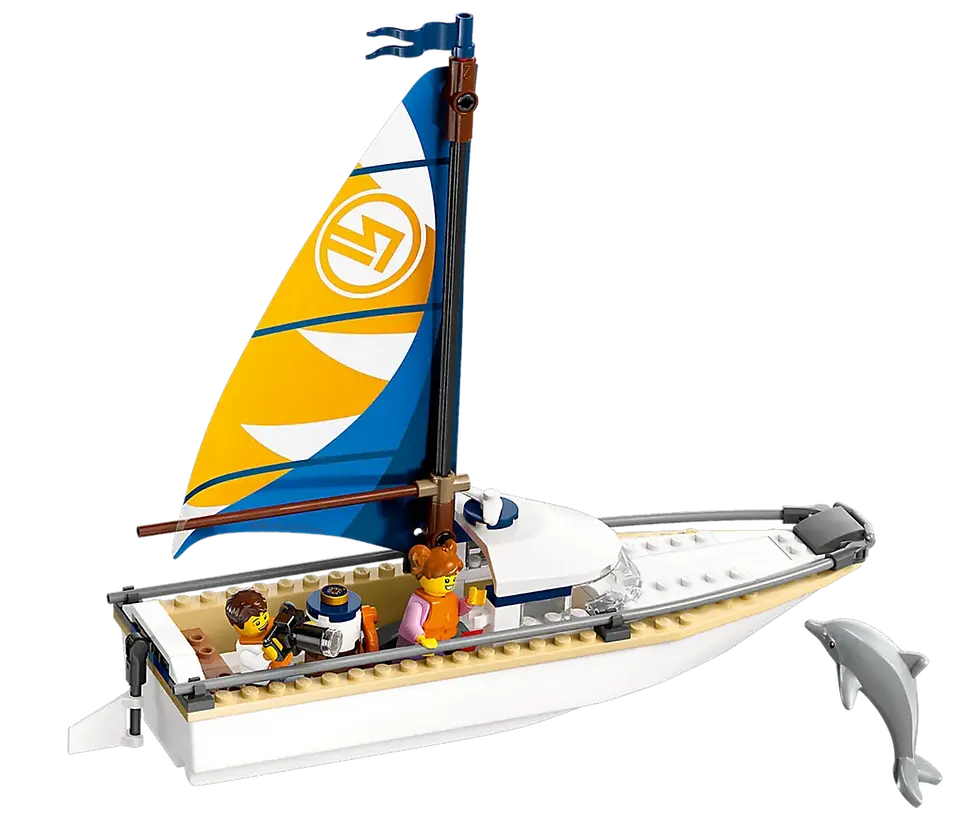 Miniatura: LEGO 60438 zeilboot