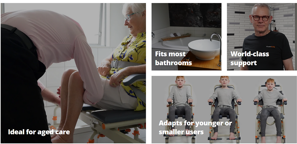 Empower Dignity, Comfort, Independence & Freedom in the Bathroom with ShowerBuddy!