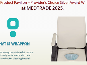 Mobility & More Now Carries The Innovative Wrappon-ORB Auto Wrapping Portable Toilet System!