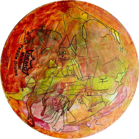 Untitled Paddle Drum. Randi Carter. Cris