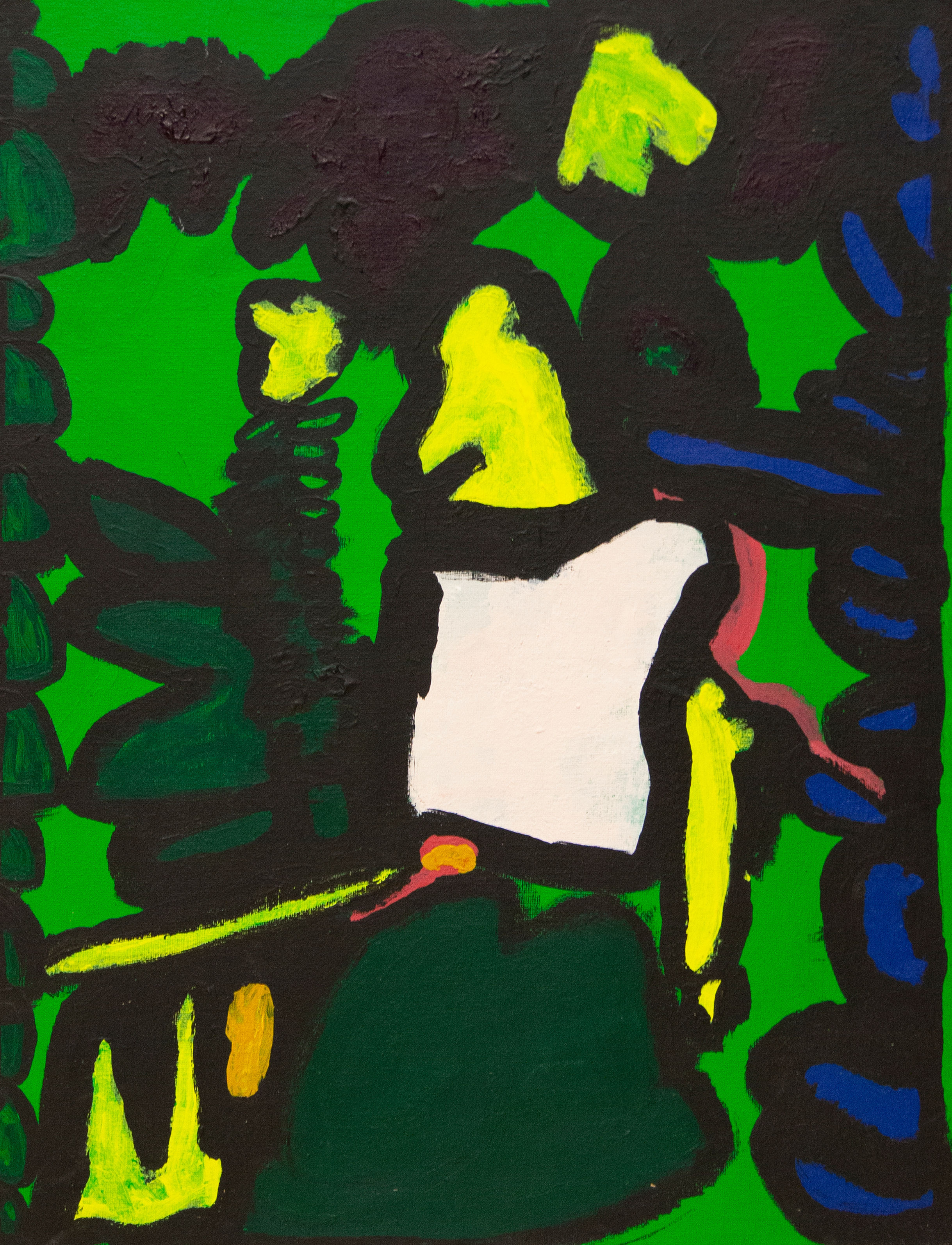 Untitled (Green Figure) by Carlos Arredondo