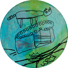 Untitled Paddle Drum. Candice Veasley & Margaret Pele.jpg