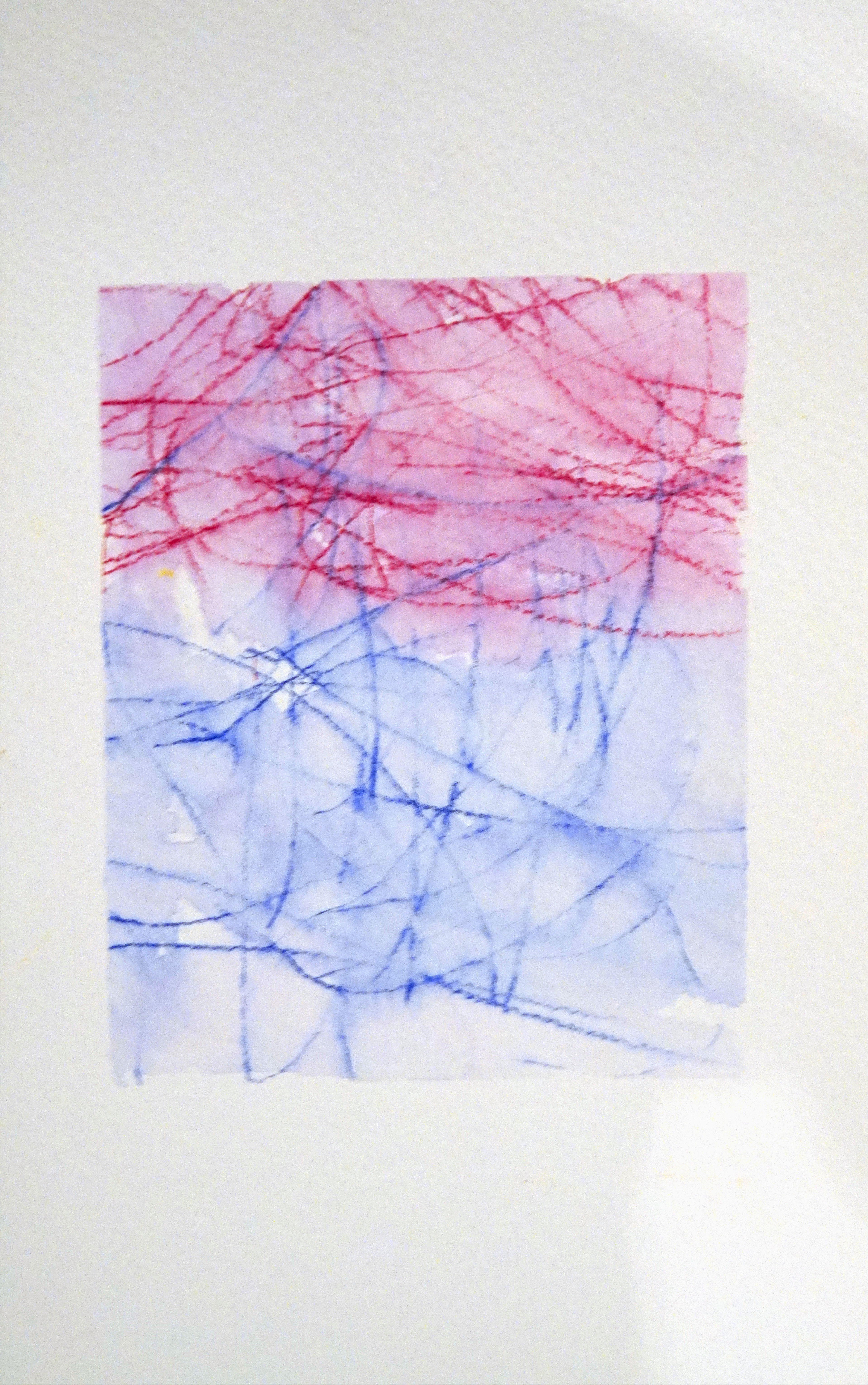 Self Portrait 50 Blue 50 Red by Gavin Sullivan