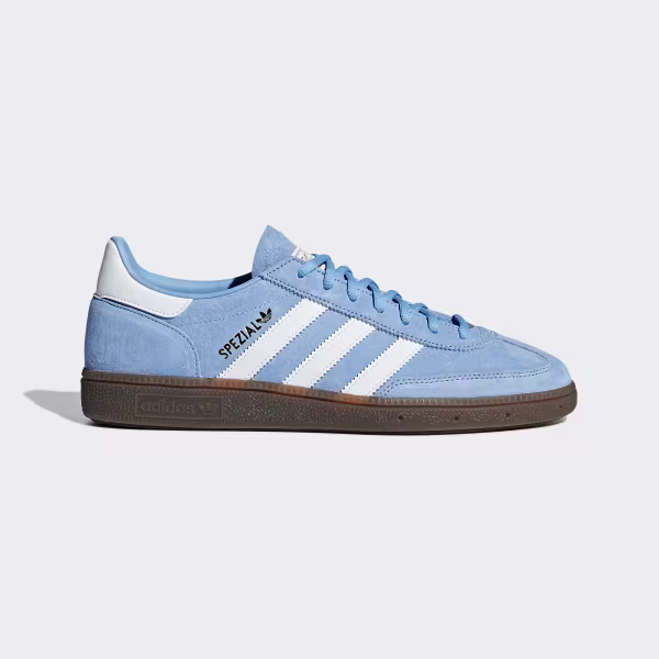 Adidas Originals Handball Spezial gum sole trainers in light blue £60+