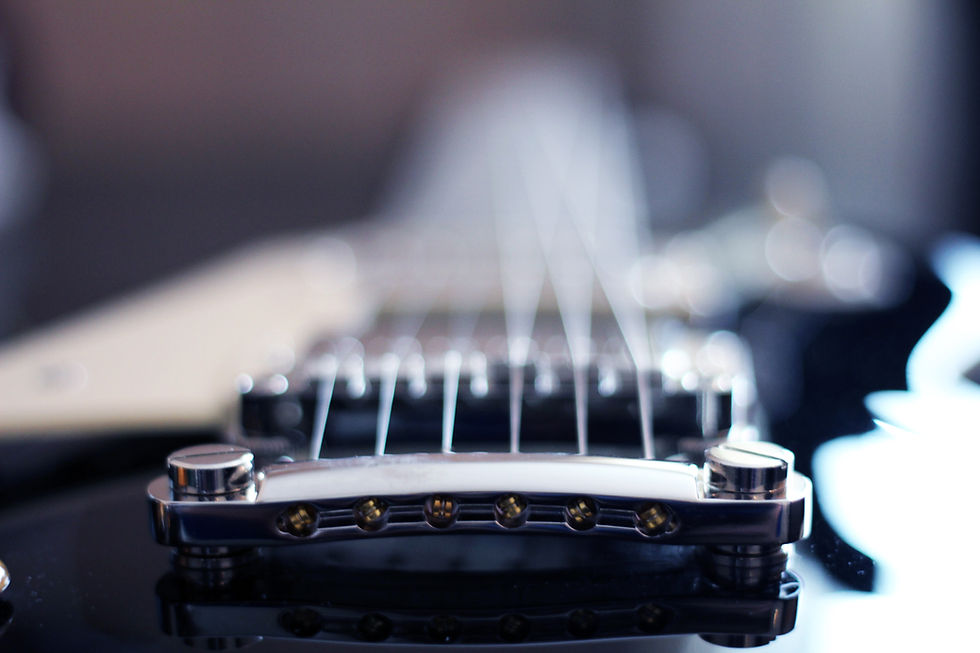 Guitar Bridge Close-Up