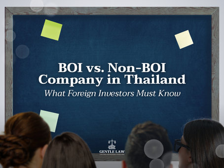 BOI vs Non‑BOI Company in Thailand: What Foreign Investors Must Know (2025)