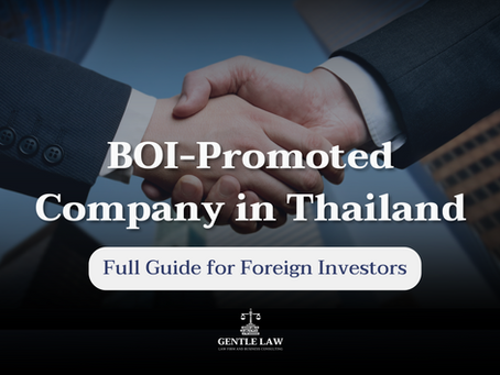 BOI-Promoted Company in Thailand: Full Guide for Foreign Investors