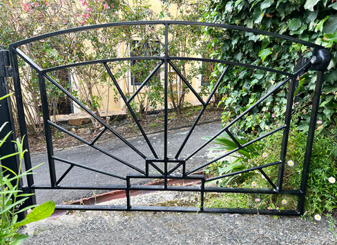 Steel art deco gate