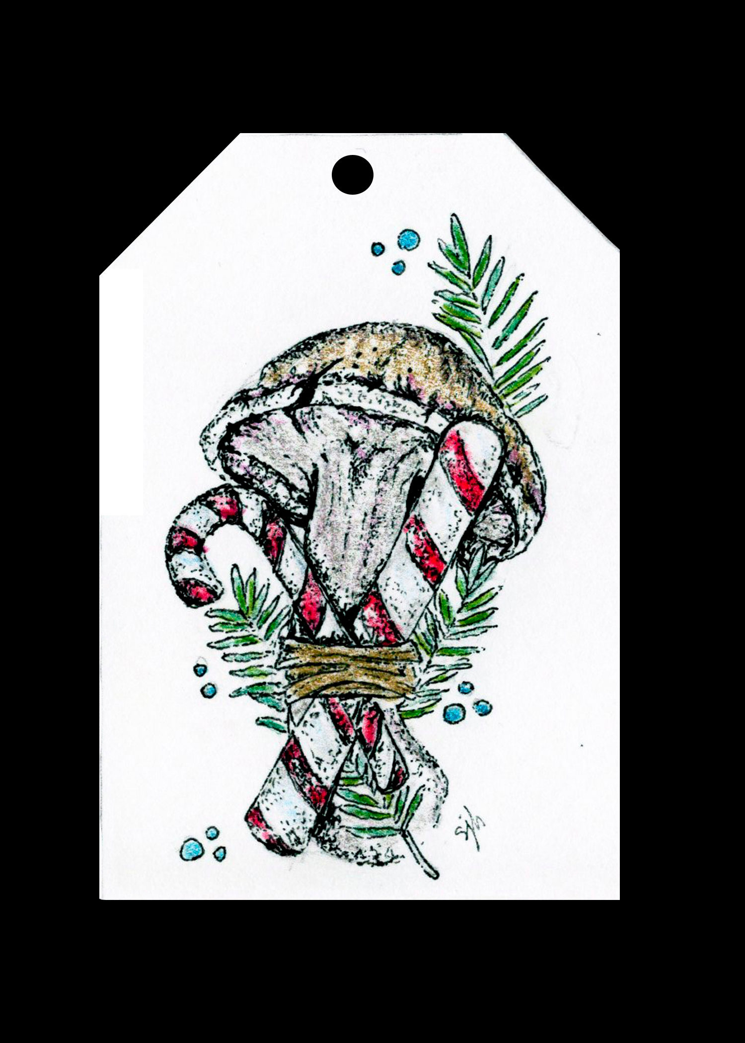 Christmas Mushroom Gift Tags