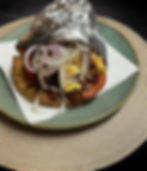 Gyros pita gerollt