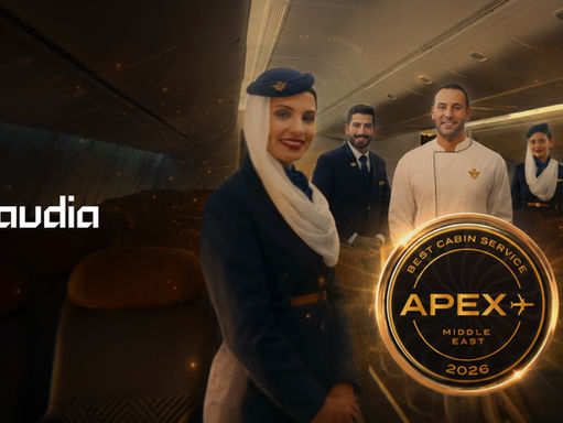 Saudia Wins APEX Award for Best Cabin Service in the Middle East