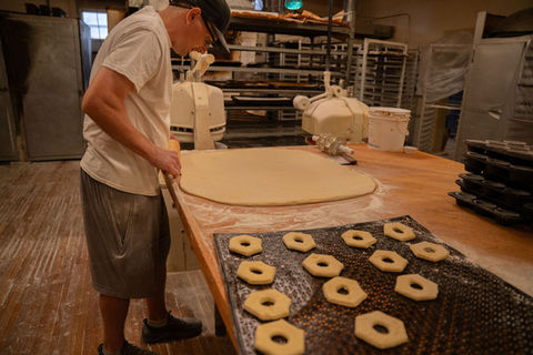 Fresh Donuts in the making